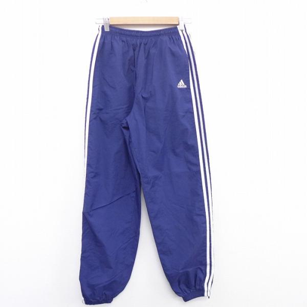 W34/古着 ナイロン パンツ 90s アディダス adidas ワンポイントロゴ