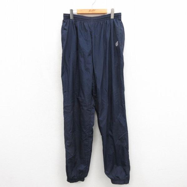 W36/古着 JCペニー ナイロン パンツ メンズ 90年代 90s ネイビー 26jul27