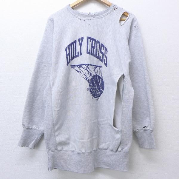 Champion L/古着 長袖 チャンピオン リバースウィーブ 80s 