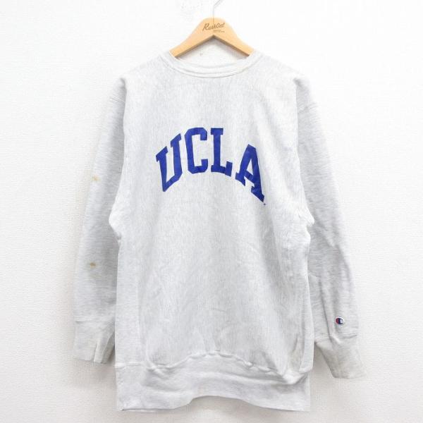 Champion（チャンピオン） XL/古着 長袖 リバースウィーブ メンズ 90s