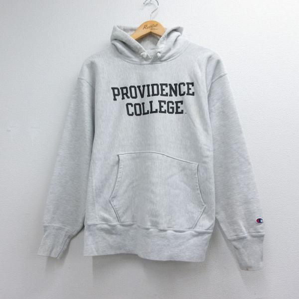 L/古着 長袖 チャンピオン Champion リバースウィーブ パーカー メンズ 00年代 00s PROVIDENCE カレッジ グレー 霜降り 26jun29 L/古着 長袖 チャンピオン Champion リバースウィーブ パーカー メンズ