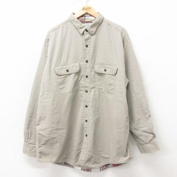 L.L.Bean（エルエルビーン） XL/古着 LLBEAN 長袖 ブランド シャツ
