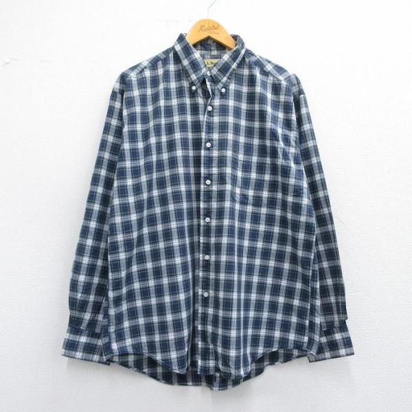 スタンドカラー　裏地　80s　ウール　エルエルビーン　古着　ネイビー　紺色　L USA製 80s L.L.Bean 