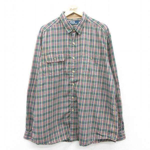 ポロカントリー　ラルフローレン　長シャツ　レア　コットン100 メンズ ポロカントリー ラルフローレン 長シャツ レア コットン100 メンズ