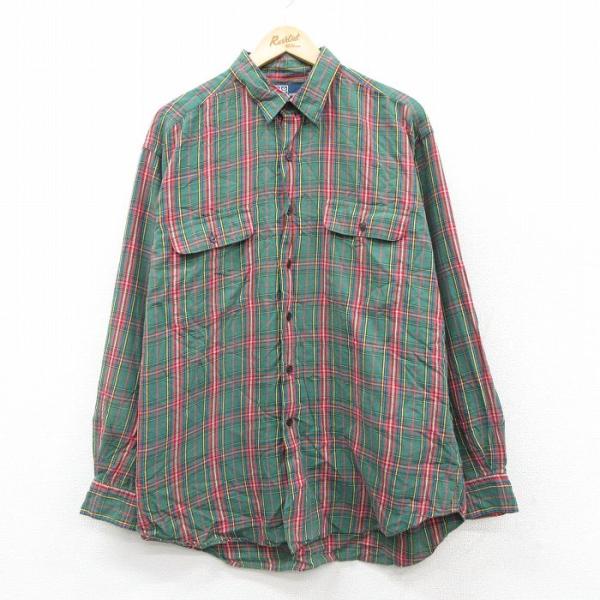 XL/古着 ラルフローレン 長袖 ブランド シャツ メンズ 90年代 90s