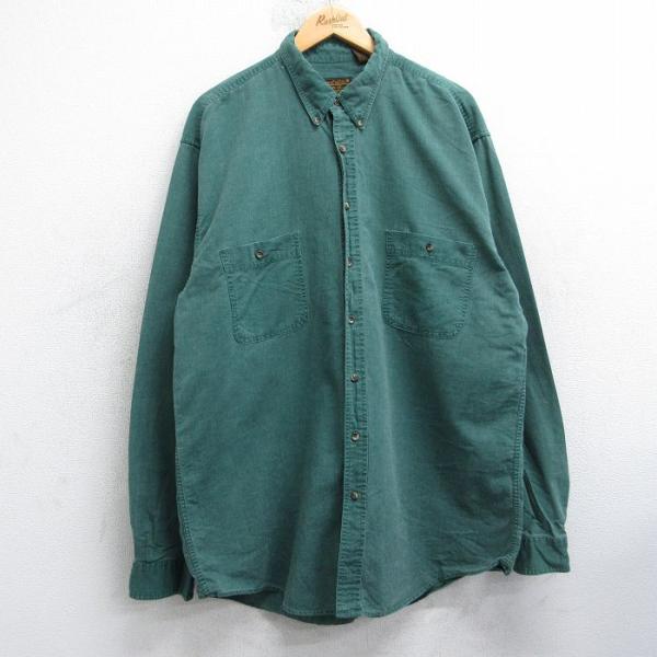 XL/古着 エディーバウアー 長袖 ブランド シャツ メンズ 90年代 90s