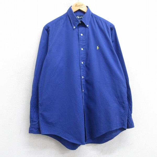 XL/古着 ラルフローレン 長袖 ブランド シャツ メンズ 90年代 90s ワン