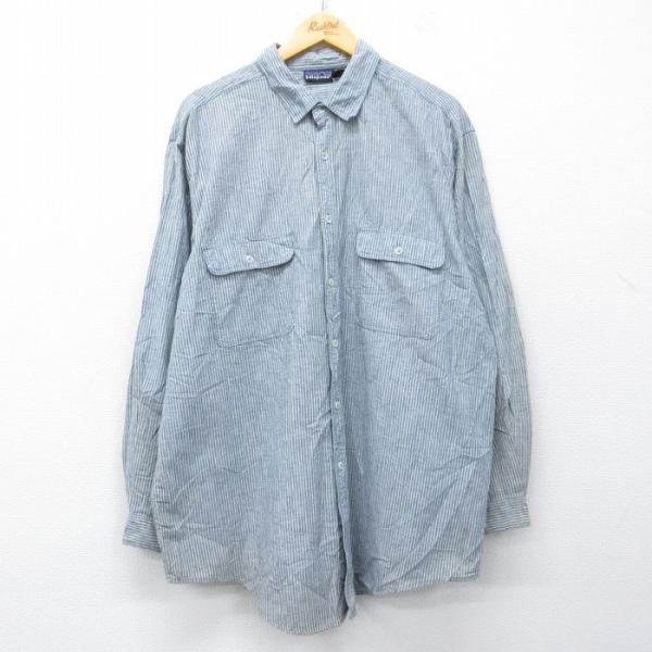 patagonia（パタゴニア） XL/古着 長袖 ブランド シャツ メンズ 00年代