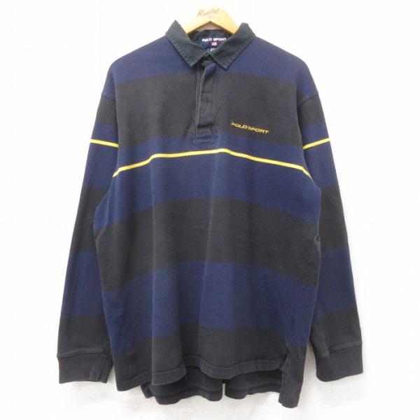 XL/古着 ラルフローレン ポロスポーツ 長袖 ブランド ラガー シャツ