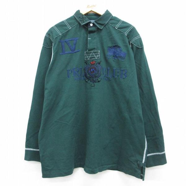 XL/古着 ラルフローレン 長袖 ブランド ラガー シャツ メンズ PRL CLUB