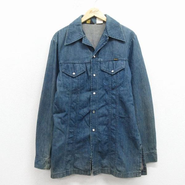 Wrangler（ラングラー） M/古着 長袖 シャツ ジャケット メンズ 80年代