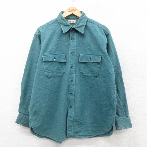L.L.Bean（エルエルビーン） XL/古着 長袖 ヘビー フランネル シャツ