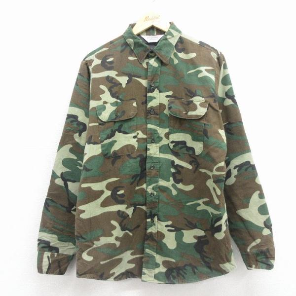 L/古着 ファイブブラザー 長袖 フランネル シャツ メンズ 90年代 90s