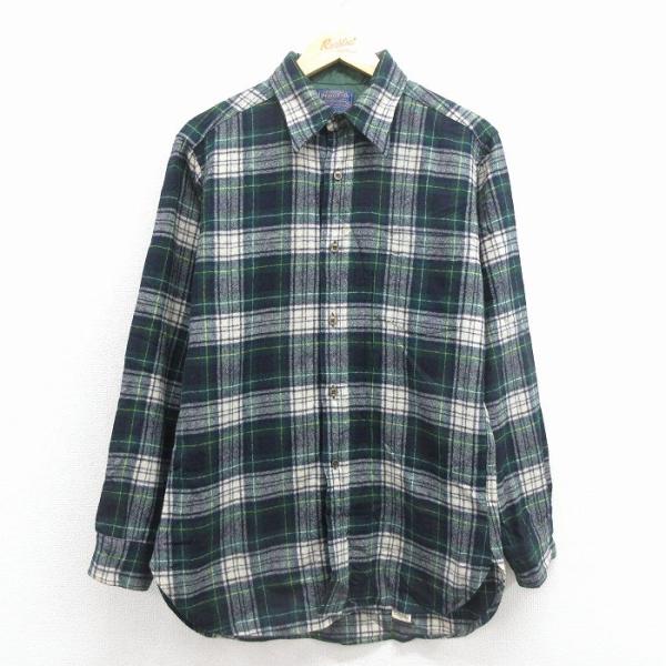 PENDLETON（ペンドルトン） M/古着 長袖 ウール シャツ メンズ 80年代