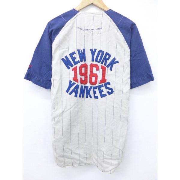 MLB ニューヨーク ヤンキース ジーター ベースボールシャツ 古着