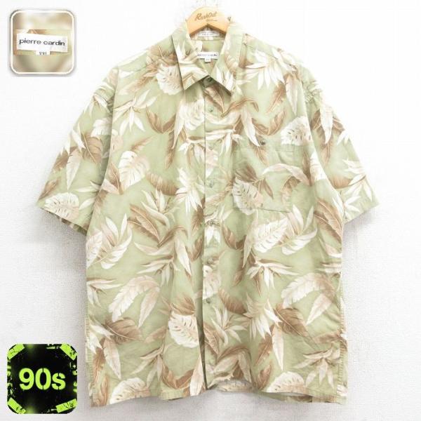pierre cardin（ピエール カルダン） XL/古着 半袖 シャツ メンズ 90