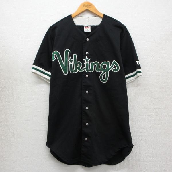 Wilson（ウイルソン） XL/古着 ウィルソン 半袖 ベースボール シャツ