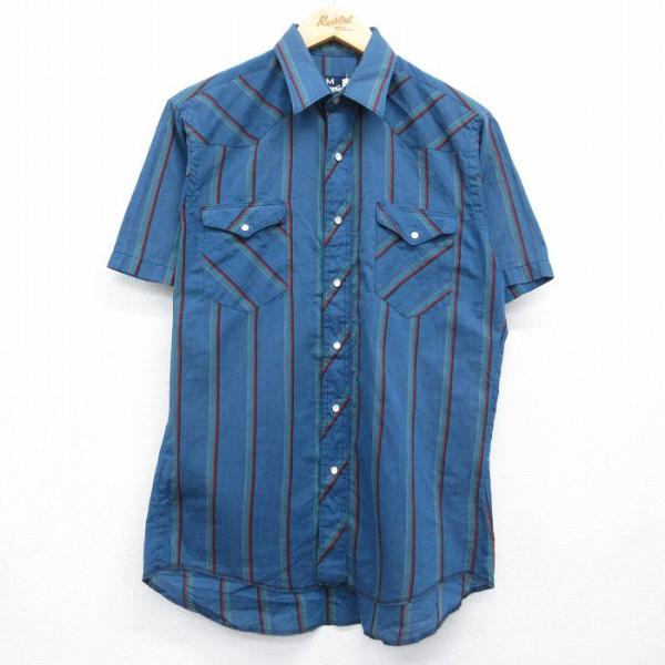 Wrangler（ラングラー） M/古着 半袖 ウエスタン シャツ メンズ 90年代