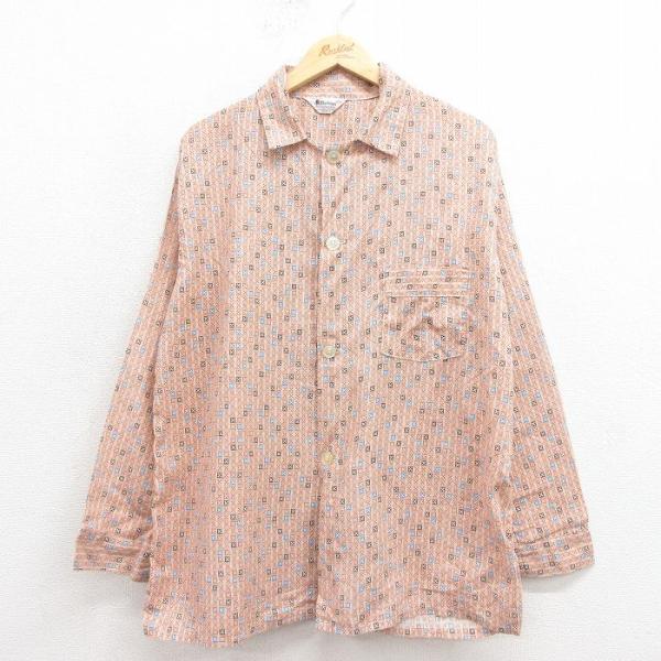 古着 ビンテージ 70s 長袖 ジッパー ロンテー モヤモヤ 総柄 furugiyarushout_shv25102108
