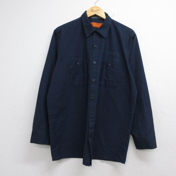 RED KAP（レッドキャップ） XL/古着 長袖 ワーク シャツ メンズ 90年代