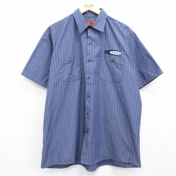 00s BETIE PAGE × RED KAP ワークシャツ　ヴィンテージ RED KAP（レッドキャップ） XL/古着 半袖 ワーク シャツ メンズ 00年代