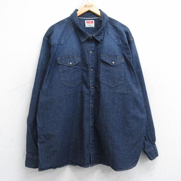 Wrangler XL/古着 ラングラー 長袖 ウエスタン シャツ メンズ
