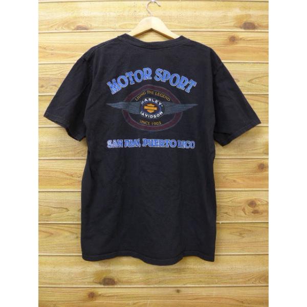 XL/古着 ハーレーダビッドソン Harley Davidson Tシャツ ロゴ タイ