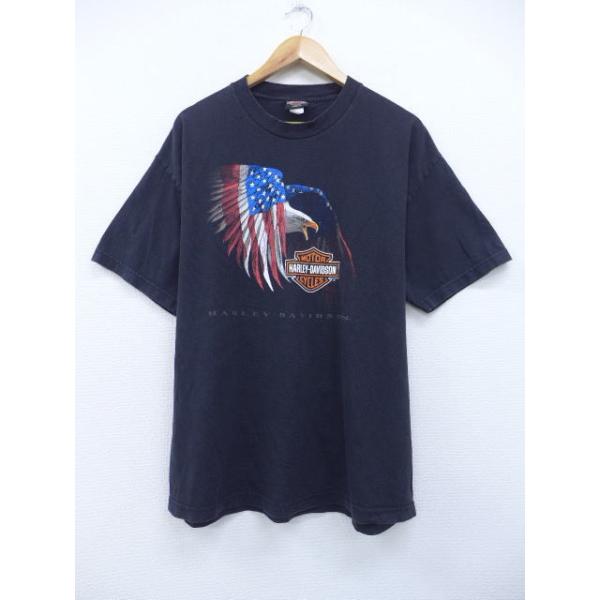 XL/古着 ハーレーダビッドソン Harley Davidson Tシャツ 鳥 大きい