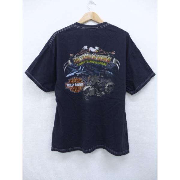 XL/古着 ハーレーダビッドソン Harley Davidson Tシャツ バイク 戦闘