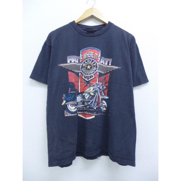 L/古着 半袖 ハーレーダビッドソン Harley Davidson Tシャツ バイク