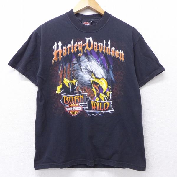Harley Davidson M/古着 半袖 ハーレーダビッドソン Tシャツ ドラゴン 