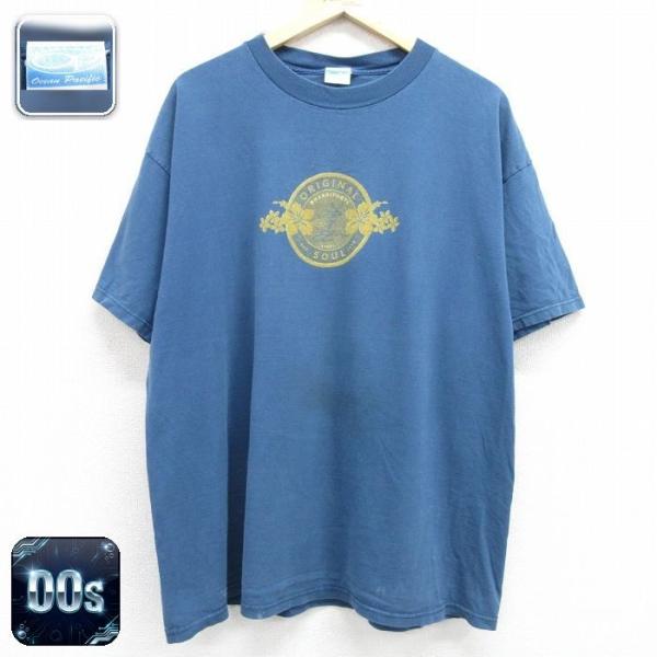 80S usa製 オーシャンパシフィック オールドop Tシャツ XL 総柄 Ocean Pacific（オーシャンパシフィック） XL/古着 OP 半袖 ビンテージ