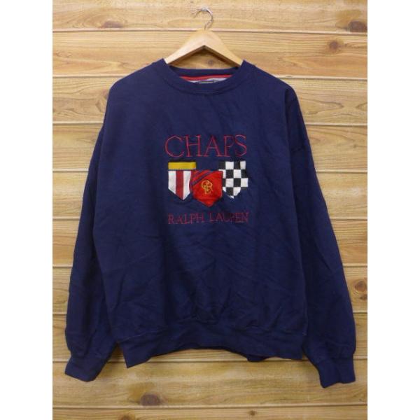 XL/古着 スウェット ラルフローレン Ralph Lauren チャップス 刺繍 XL/古着 スウェット ラルフローレン Ralph Lauren チャップス 刺繍