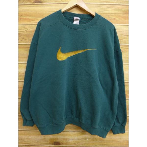 XL/古着 スウェット ナイキ NIKE ロゴ 大きいサイズ 緑 グリーン XL/古着 スウェット ナイキ NIKE ロゴ 大きいサイズ 緑 グリーン