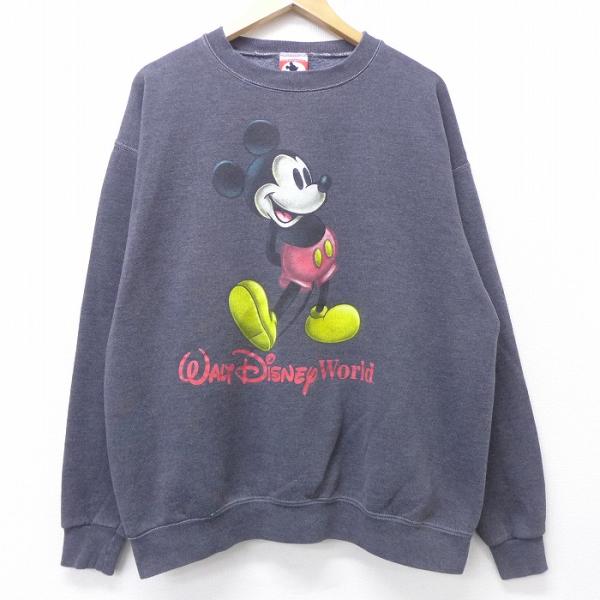 XL/古着 長袖 スウェット 90s ディズニー DISNEY ミッキー MICKEY XL/古着 長袖 スウェット 90s ディズニー DISNEY ミッキー MICKEY