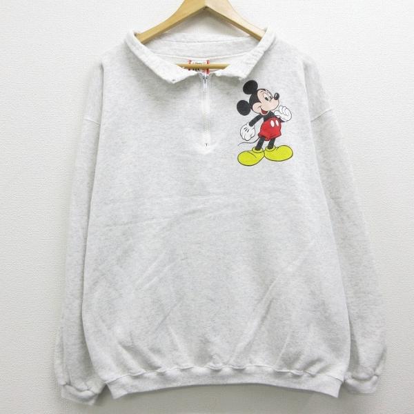 XL/古着 長袖 ハーフジップ スウェット 90s ディズニー DISNEY ミッキー MICKEY MOUSE 薄グレー 霜降り 【spe】 20oct28 中古 メンズ スエット トレーナー トッ :swr20092051:古着屋RUSHOUT - 通販 - Yahoo!ショッピング XL/古着 長袖 ハーフジップ スウェット 90s ディズニー DISNEY ミッキー MICKEY MOUSE 薄グレー 霜降り 【spe】 20oct28 中古 メンズ スエット トレーナー トッ :swr20092051:古着屋RUSHOUT - 通販 - Yahoo!ショッピング