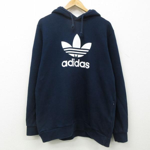 L/古着 アディダス adidas 長袖 スウェット パーカー メンズ ビッグロゴ リーフ トレフォイル 紺 ネイビー 22feb15 中古 スエット トレーナ :swr22012631:古着屋RUSHOUT - 通販 - Yahoo!ショッピング L/古着 アディダス adidas 長袖 スウェット パーカー メンズ ビッグロゴ リーフ トレフォイル 紺 ネイビー 22feb15 中古 スエット トレーナ :swr22012631:古着屋RUSHOUT - 通販 - Yahoo!ショッピング