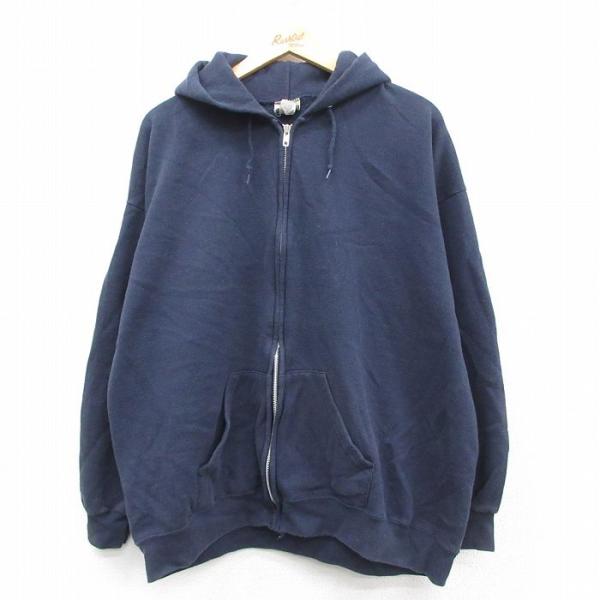 Lee（リー） XL/古着 長袖 フルジップ スウェット パーカー メンズ 00s