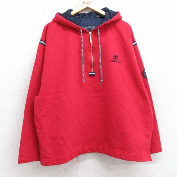 Timberland（ティンバーランド） XL/古着 長袖 ハーフジップ