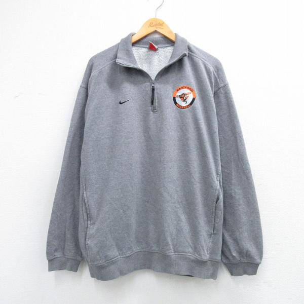 NIKE（ナイキ） XL/古着 長袖 ハーフジップ スウェット メンズ 00年代