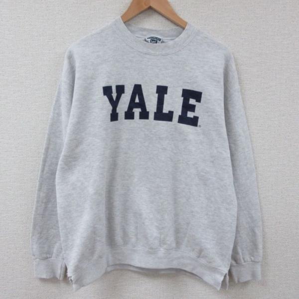 L/古着 リー Lee 長袖 スウェット メンズ 90s YALE イェール クルー