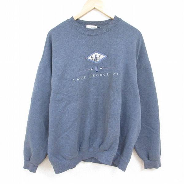 23SS ヴィンテージ加工 リメイク ロゴ スウェット (S50GU0209) / MM1 MM10 - ブランド古着の通販・買取 | BEEGLE  by Boo-Bee LAKE GEORGE, NEW YORK スウェット グレー