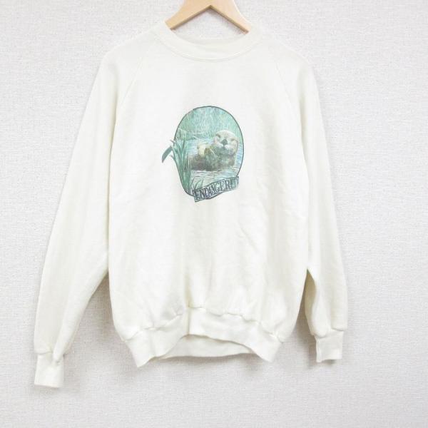 90s ジャージーズ スウェット トレーナー ラグラン 胸刺繍 クルーネック VINTAGE トレーナー スウェット 「ヴィンテージ古着」90s