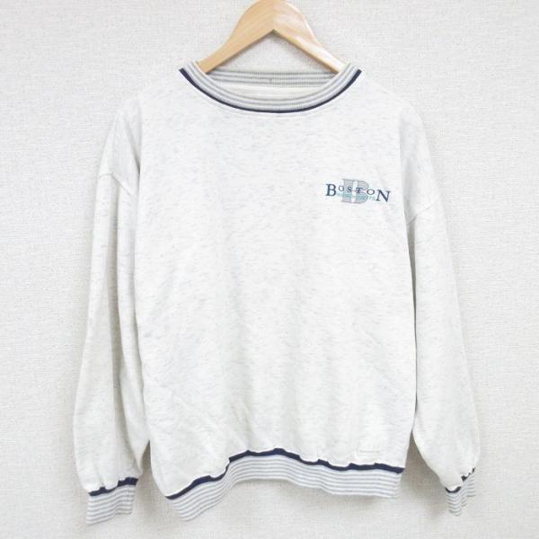 50%OFF】XL/古着 長袖 スウェット メンズ 90s ボストン