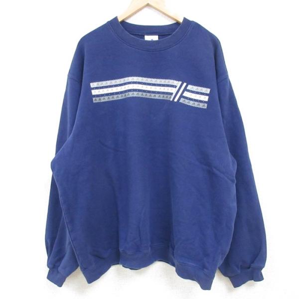 adidas（アディダス） XL/古着 長袖 スウェット メンズ 00s ビッグロゴ