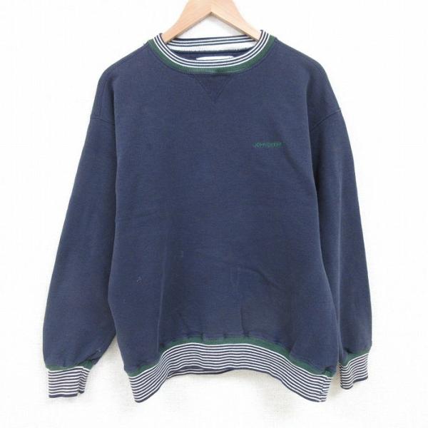 L/古着 長袖 スウェット メンズ 00s ワンポイントロゴ クルー L/古着 長袖 スウェット メンズ 00s ワンポイントロゴ クルー