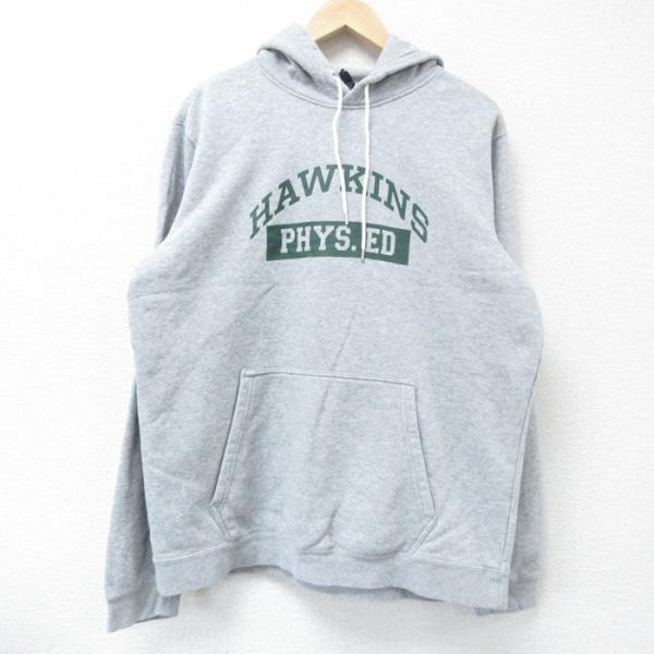 NIKE L/古着 ナイキ 長袖 スウェット パーカー メンズ ビッグロゴ  