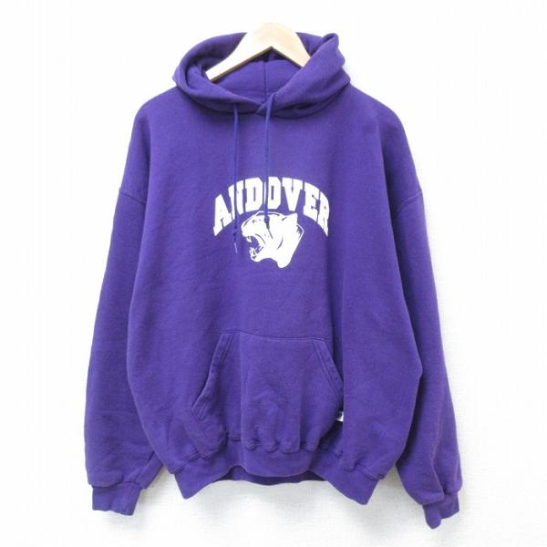 XL/古着 ラッセル 長袖 スウェット パーカー メンズ 00s ANDOVER