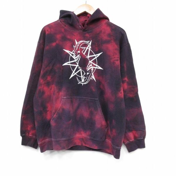 L/古着 長袖 ロック バンド スウェット パーカー メンズ スリップ