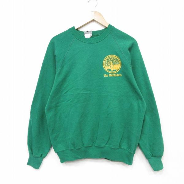 Lee（リー） L/古着 長袖 スウェット メンズ 90年代 90s 木 ラグラン